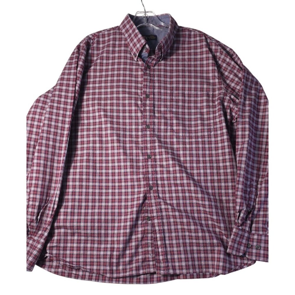 Hart Schaffner & Marx Men's XL Plaid Button-Up Shirt